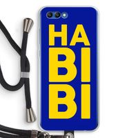 Habibi Blue: Honor 10 Transparant Hoesje met koord