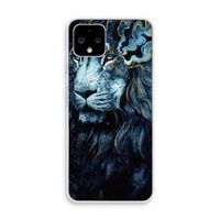 Darkness Lion: Pixel 4 Transparant Hoesje