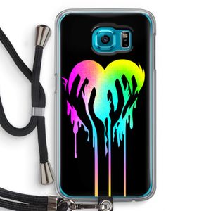Hold My Heart: Samsung Galaxy S6 Transparant Hoesje met koord