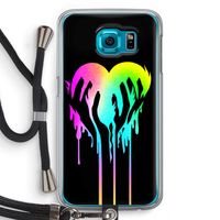 Hold My Heart: Samsung Galaxy S6 Transparant Hoesje met koord