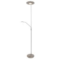 Steinhauer Vloerlamp met leeslampjeZodiac 2-lichts metaalgrijs - 7972ST