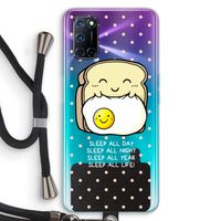 Sleep All Day: Oppo A52 Transparant Hoesje met koord