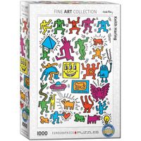 Eurographics puzzel Collage - Keith Haring - 1000 stukjes - thumbnail