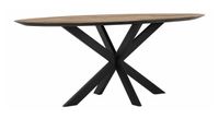 DTP Home Ovale Eettafel 'Shape' Teakhout, 200 x 100cm, kleur Naturel