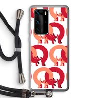 Dogs: Huawei P40 Pro Transparant Hoesje met koord