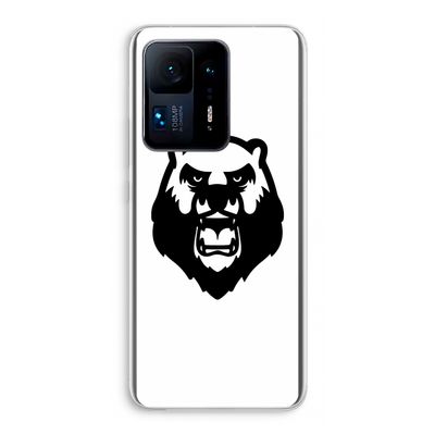 Angry Bear (white): Xiaomi Mi Mix 4 Transparant Hoesje