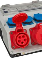 Brennenstuhl wandverdeler 4/32 ip44 4x ls 230v/16 a, 1xls 400v/16 a, 1xfi 40 a 4-polig 30ma - 1154890020