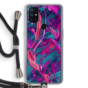 Pink Clouds: OnePlus Nord N10 5G Transparant Hoesje met koord