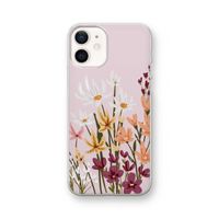Painted wildflowers: iPhone 12 Transparant Hoesje