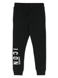 DSQUARED2 KIDS pantalon de jogging à logo CD - Noir