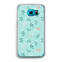 Small white flowers: Samsung Galaxy S6 Transparant Hoesje - thumbnail