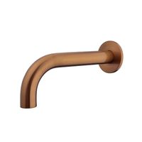 Uitloop Inbouw Rond BWS Danielle 20 cm 1/2&apos;&apos; Geborsteld Brons Koper