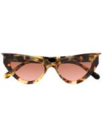 Philipp Plein lunettes de soleil à monture papillon - Marron - thumbnail