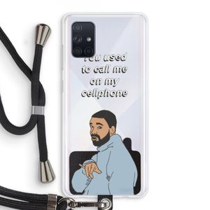 Hotline bling: Samsung Galaxy A71 Transparant Hoesje met koord