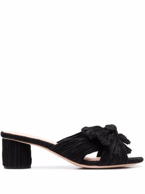 Loeffler Randall sandales Emilia 60 mm à design noué - Noir