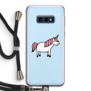 Eenhoorn: Samsung Galaxy S10e Transparant Hoesje met koord