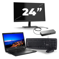 Fujitsu Lifebook E549 - Intel Core i3-8e Generatie - 14 inch - 8GB RAM - 256GB SSD - Windows 11 Home + 1x 24 inch Monitor