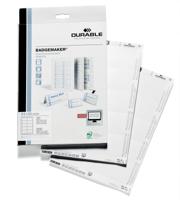 Durable Badgemaker insteekkaartjes ft 54 x 90 mm (voor badges 8004, 8012, 8101, 8111, 8117, 8604 en 86... Durable Badgemaker insteekkaartjes ft 54 x 90 mm (voor badges 8004, 8012, 8101, 8111, 8117, 8604 en 86...