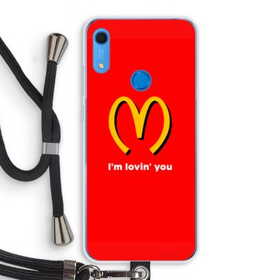 I'm lovin' you: Huawei Y6s Transparant Hoesje met koord
