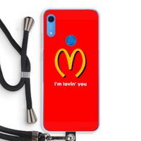 I'm lovin' you: Huawei Y6s Transparant Hoesje met koord