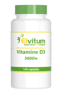 Elvitum Vitamine D3 3000 IE Capsules