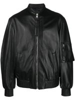 Manokhi veste bomber Savona en cuir - Noir