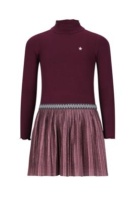 Like Flo winter jurk meisjes - rood - Miley - glitter rok