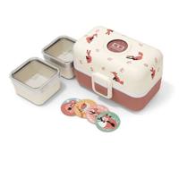 Kinderlunchbox - MONBENTO - 3 vakken - BPA-vrij - MB Tresor Fox
