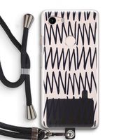 Marrakech Zigzag: Pixel 3 Transparant Hoesje met koord