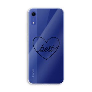 Best heart black: Honor Play 8A Transparant Hoesje