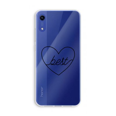 Best heart black: Honor Play 8A Transparant Hoesje