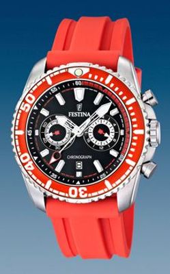 Horlogeband Festina F16574-5 Rubber Rood