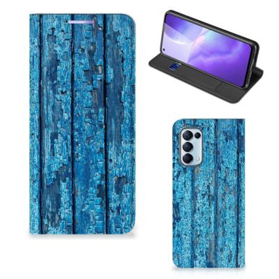 OPPO Find X3 Lite Book | Wallet Case | Wood Blue