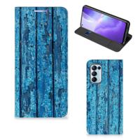 OPPO Find X3 Lite Book | Wallet Case | Wood Blue