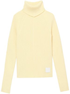 Marc Jacobs pull nervuré à col roulé - Jaune