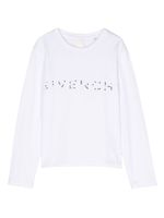 Givenchy Kids t-shirt à logo strassé - Blanc - thumbnail