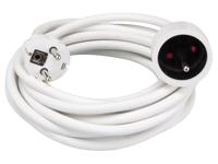 Verlengkabel 5 m wit 3g1.5 penaarde - Velleman