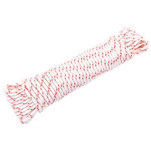 VidaXL Trekkoord startkoord wit en rood ø5 mm 10 m nylon