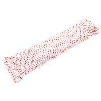 VidaXL Trekkoord startkoord wit en rood ø5 mm 10 m nylon VidaXL Trekkoord startkoord wit en rood ø5 mm 10 m nylon