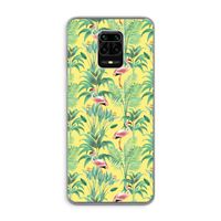 Flamingo party: Xiaomi Redmi Note 9 Pro Transparant Hoesje