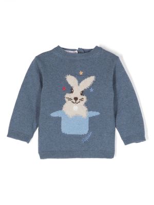 Patachou pull à motif graphique - Bleu