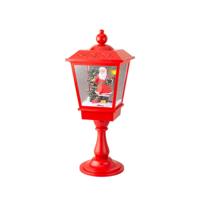 Led-lantaarn Lumineo Rood Kerstman Muziek Bewegings