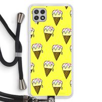Isjes: Samsung Galaxy A22 4G Transparant Hoesje met koord Isjes: Samsung Galaxy A22 4G Transparant Hoesje met koord