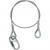 Adam Hall S37060 safety kabel 3 mm met karabijnhaak 60 cm