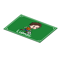 Kinder placemat Kindervoetballer met naam Kinder placemat Kindervoetballer met naam