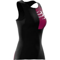 Compressport Postural mouwloos compressie tri top zwart dames S