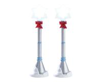 Snowflake lamp post set of 2 b/o 4.5v - Lemax Snowflake lamp post set of 2 b/o 4.5v - Lemax
