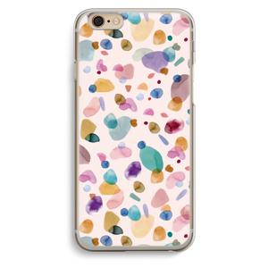 Terrazzo Memphis Pink: iPhone 6 / 6S Transparant Hoesje