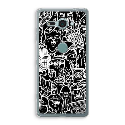 Vexx Black Mixtape: Sony Xperia XZ2 Compact Transparant Hoesje