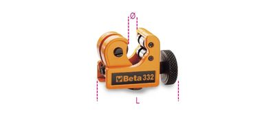 Beta 332/2-Mini-Pijpsnijder Voor Koperen - 003320003